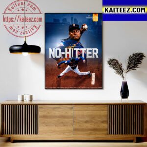 Framber Valdez No-Hitter With Houston Astros In MLB Art Decor Poster Canvas