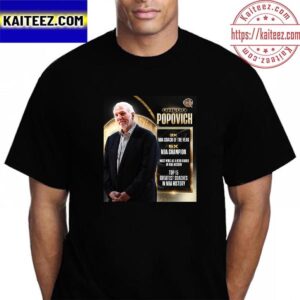 Gregg Popovich Basketball Hall Of Fame Resume Class Of 2023 Vintage T-Shirt