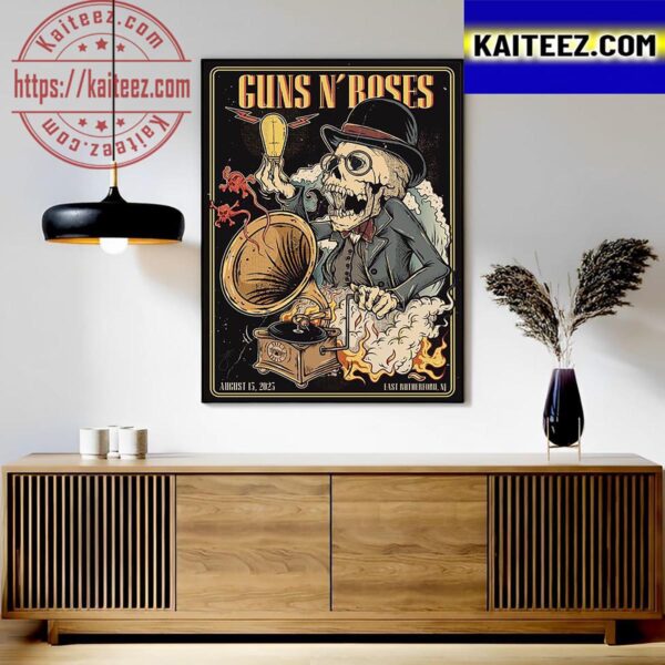 Guns N Roses Show Its So Easy at MetLife Stadium East Rutherford NJ August 15th 2023 Art Decor Poster Canvas