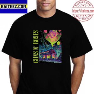 Guns N Roses World Tour Pittsburgh Pennsylvania US August 18th 2023 Vintage T-Shirt