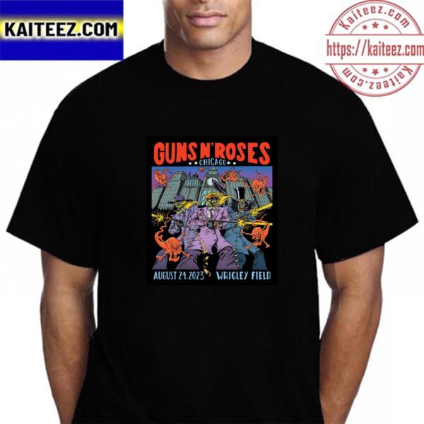 Guns N Roses at Wrigley Field Chicago August 24th 2023 Vintage T-Shirt