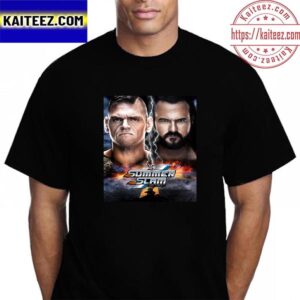 Gunther vs Drew McIntyre For Intercontinental Champion Title At WWE SummerSlam Vintage t-Shirt