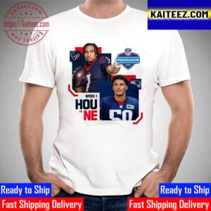 Houston Texans Vs New England Patriots at NFL Preseason 2023 Vintage T-Shirt