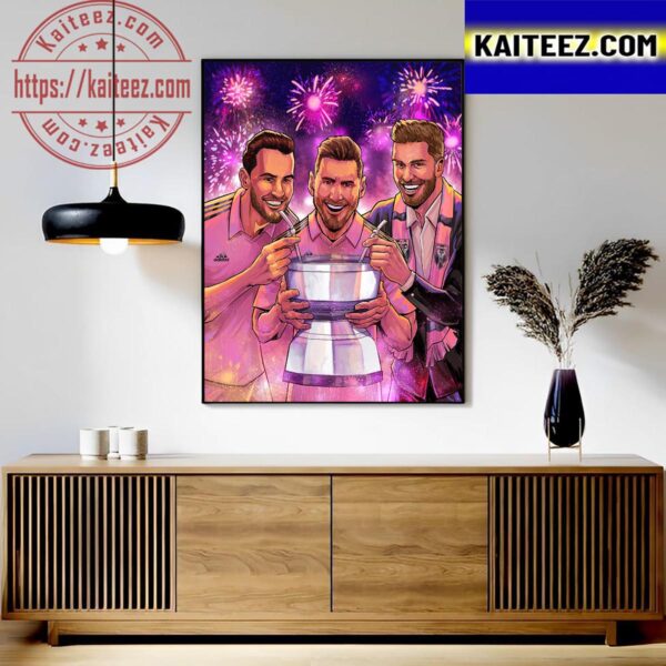 Inter Miami CF Are Winners The 2023 Leagues Cup Classic T-Shirt Art Decor Poster Canvas