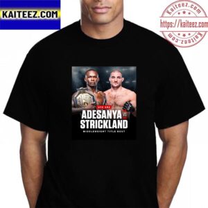 Israel Adesanya Vs Sean Strickland at UFC 293 in Sydney For Middleweight Title Bout Vintage T-Shirt
