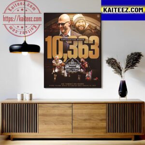 Joe Thomas 10363 Consecutive Snaps Is NFL Record For Pro Football Hall Of Fame 2023 Art Decor Poster Canvas