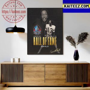 Ken Riley In The Class Of 2023 Pro Football Hall Of Fame Signature Art Decor Poster Canvas