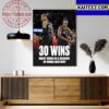 Las Vegas Aces Aja Wilson Ties WNBA Single-Game Scoring Record With 53 Points Art Decor Poster Canvas