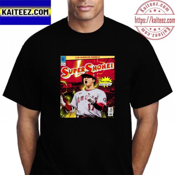 Los Angeles Angels Shohei Ohtani Super Shohei Sho-Time Is All The Time Vintage T-Shirt