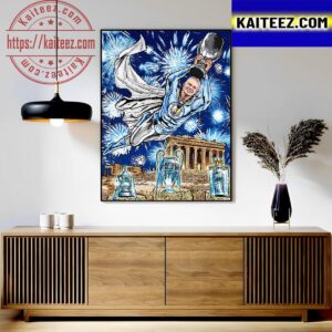 Manchester City Defeat Sevilla On Penalties To Win The UEFA Super Cup For The First Time Art Decor Poster Canvas