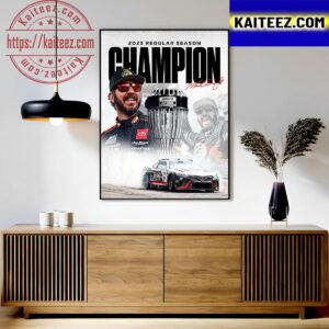 Martin Truex Jr Is The 2023 Regular Season Champion Art Decor Poster Canvas