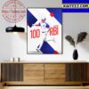 Matt Olson 40 Home Runs For The Major League Lead In Homers Art Decor Poster Canvas