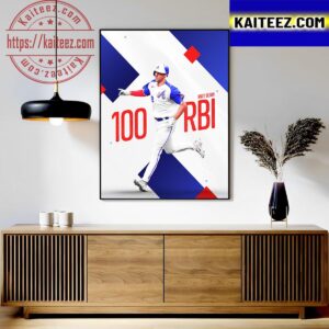 Matt Olson Reaches 100 RBI In MLB Art Decor Poster Canvas