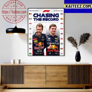 Max Verstappen F1 Chasing The Record Nine Consecutive Race Wins Classic T-Shirt Art Decor Poster Canvas