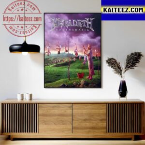 Megadeth Youthanasia Album Poster Art Decor Poster Canvas