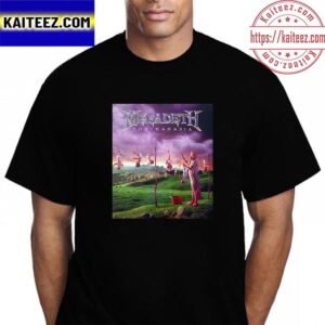 Megadeth Youthanasia Album Poster Vintage T-Shirt