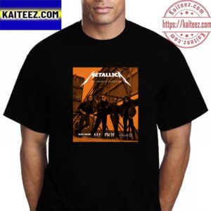 Metallica Los Angeles Takeover The Black Album in Black And White on August 26th 2023 Vintage T-Shirt