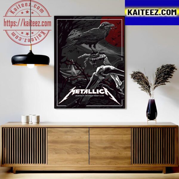 Metallica M72 World Tour No Repeat Weekend Live In Cinemas at Arlington TX AT&T Stadium August 18th 2023 Jpeg Classic T-Shirt Art Decor Poster Canvas