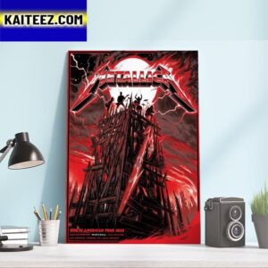 Metallica M72 World Tour at The Stade Olympique Montreal QC Canada 11-13 August 2023 Art Decor Poster Canvas