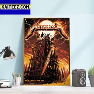 Metallica North American Tour 2023 Official Colorway Of Pop-Up Shop Poster For M72 Phoenix Art Decor Poster Canvas