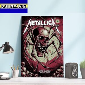 Metallica World Tour M72 Montreal August 11th 2023 at Stade Olympique Montreal Quebec Canada Art Decor Poster Canvas