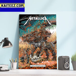 Metallica World Tour Night Two Poster Of M72 Los Angeles CA SoFi stadium August 27th 2023 Art Decor Poster Canvas