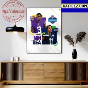 Minnesota Vikings Vs Seattle Seahawks at NFL Preseason 2023 Art Decor Poster Canvas