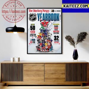 NHL Yearbook 2023 24 on Cover The Hockey News Art Decor Poster Canvas