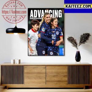 Netherlands Advancing To The Round Of 16 FIFA Womens World Cup 2023 Art Decor Poster Canvas