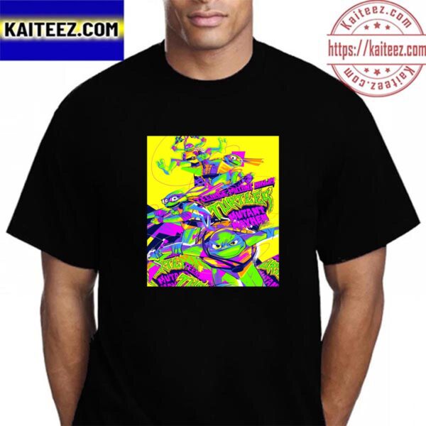 New Art Poster For Teenage Mutant Ninja Turtles Mutant Mayhem Movie Vintage T-Shirt