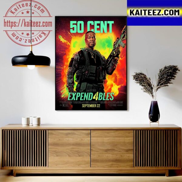 New Blood Expend4bles Posters Featuring 50 Cent Art Decor Poster Canvas