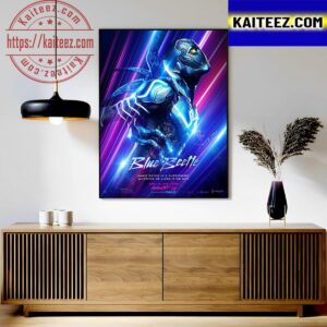 New Blue Beetle Poster Movie Art Decor Poster Canvas