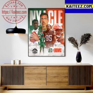New York Jets Vs Cleveland Browns At NFL Pro Football Hall Of Fame Game Art Decor Poster Canvas