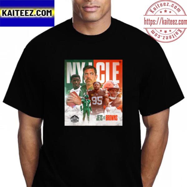 New York Jets Vs Cleveland Browns At NFL Pro Football Hall Of Fame Game Vintage T-Shirt