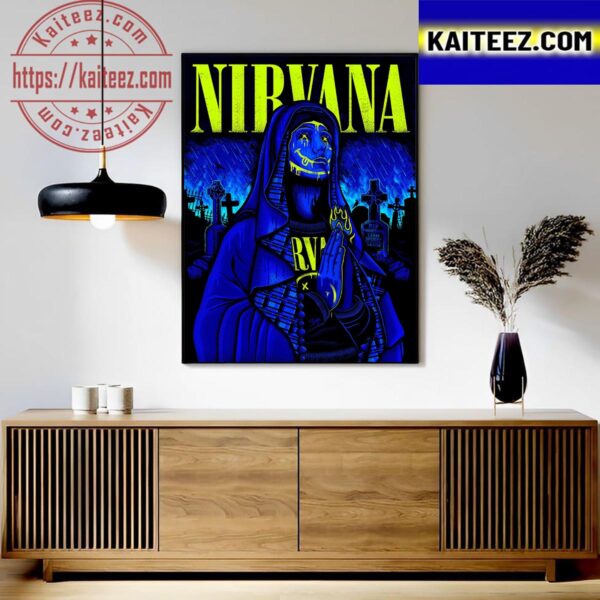 Nirvana Gods of Grunge Tribute Art By Fan Art Decor Poster Canvas