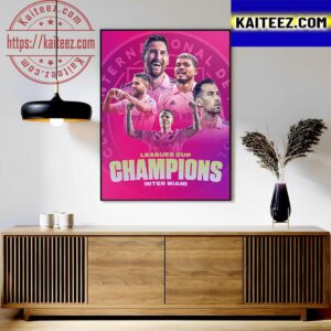 Official Inter Miami CF Have Won The 2023 Leagues Cup Champions Classic T-Shirt Art Decor Poster Canvas