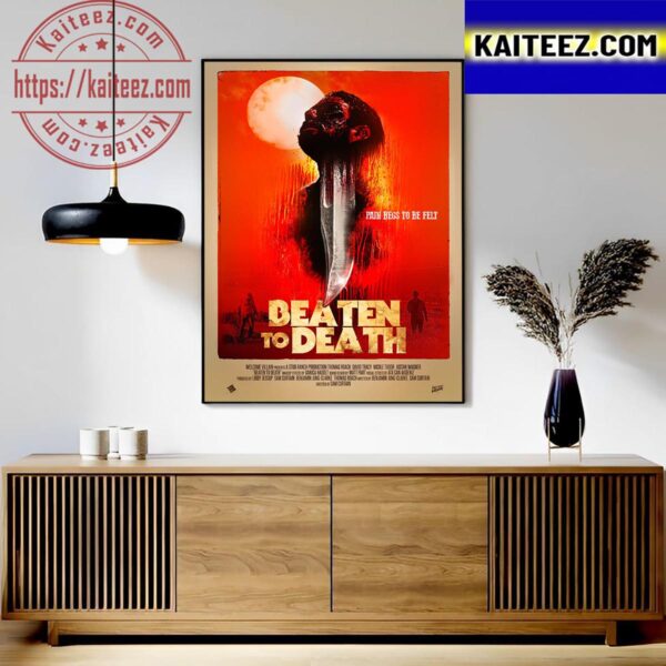 Official Poster For Beaten To Death Art Decor Poster Canvas