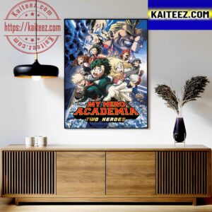 Official Poster For My Hero Academia Two Heroes Is Coming Art Decor Poster Canvas