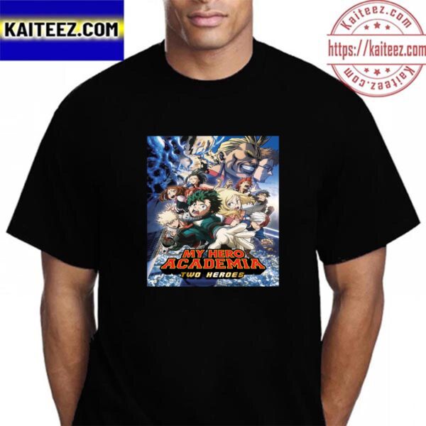 Official Poster For My Hero Academia Two Heroes Is Coming Vintage T-Shirt