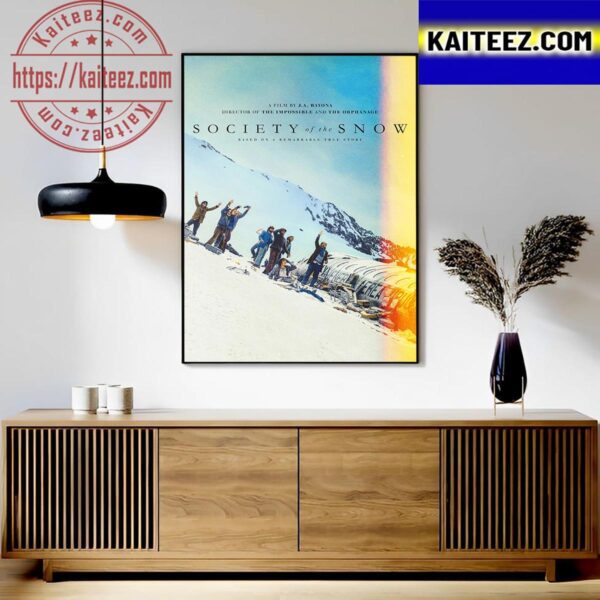 Official Poster For Society Of The Snow Of J A Bayona Art Decor Poster Canvas