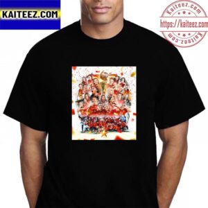 Official Poster For Spain Are The 2023 FIFA Womens World Cup Champions Vintage T-Shirt