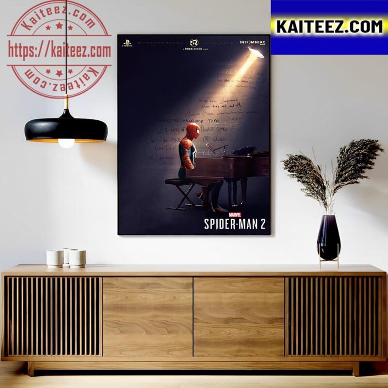 Official Poster For Spider Man 2 Of Marvel On PS5 Art Decor Poster ...