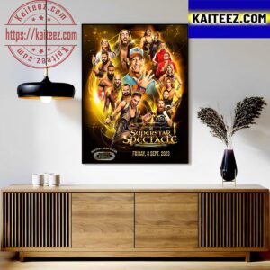 Official Poster For WWE Superstar Spectacle 8 Sept 2023 Art Decor Poster Canvas