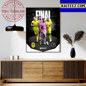 Official Poster Leagues Cup 2023 Final For Inter Miami CF Vs Nashville SC Art Decor Poster Canvas