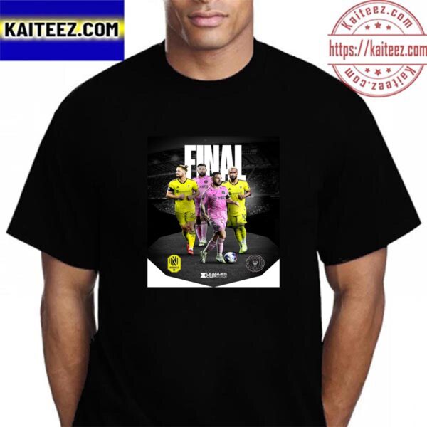 Official Poster Leagues Cup 2023 Final For Inter Miami CF Vs Nashville SC Vintage T-Shirt