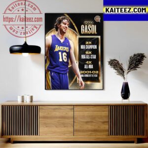 Pau Gasol Basketball Hall Of Fame Class Of 2023 Resume Art Decor Poster Canvas