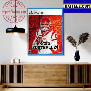 Pete Nakos On Cover EA Sports NCAA College Football 24 Return In Summer Of 2024 Art Decor Poster Canvas