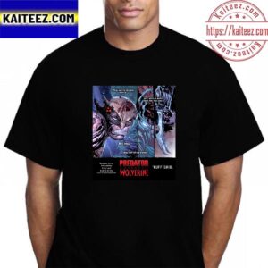 Predator Vs Wolverine Nuff Said September 2023 Official Poster Vintage T-Shirt