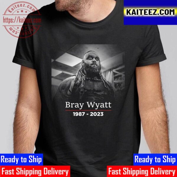 RIP Pro Wrestling Bray Wyatt 1987 2023 Passed Away Vintage T-Shirt