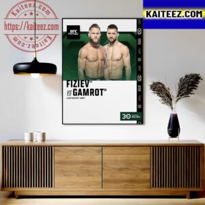 Rafael Ataman Fiziev vs Mateusz Gamrot at UFC Fight Night Vegas79 For Lightweight Bout Art Decor Poster Canvas